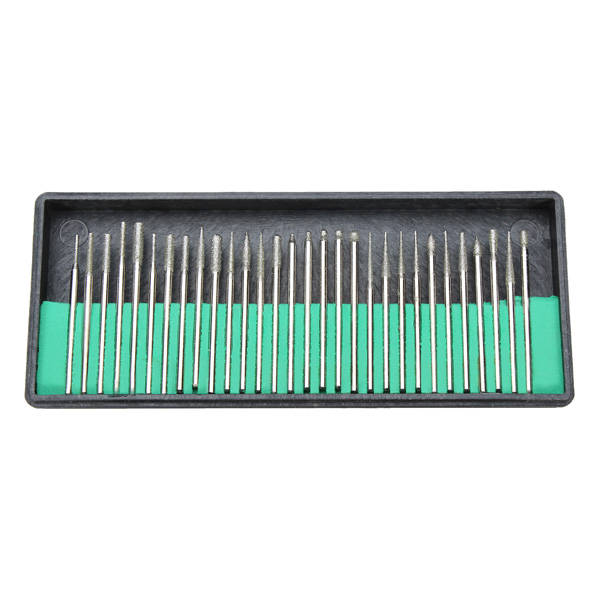 30x Electric Nail Art File Drill Bits Kits Shank 3/32