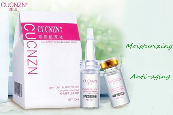 4Pcs CUCNZN Pure Hyaluronic Acid Liquid Face Skin Care Lotion
