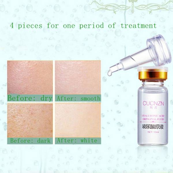 4Pcs CUCNZN Pure Hyaluronic Acid Liquid Face Skin Care Lotion