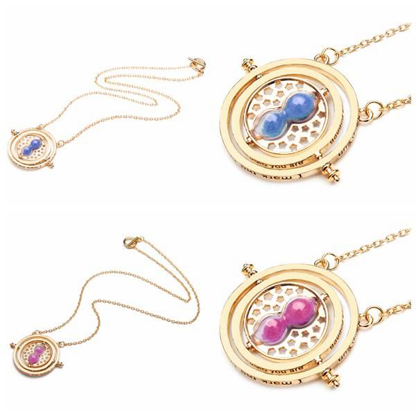 Rotating Hourglass Necklace