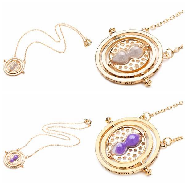 Rotating Hourglass Necklace