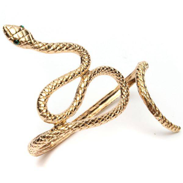Snake Crystal Eyes Palm Bangle