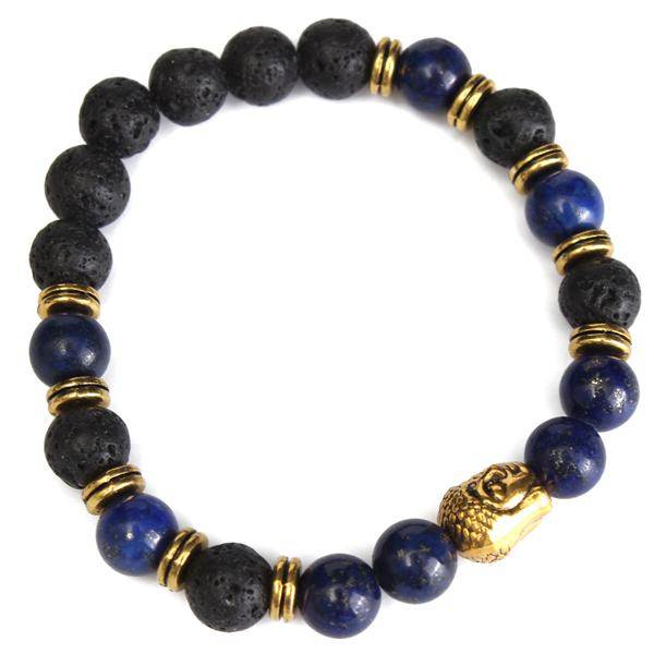 Buddhist Buddha Head Charm Bracelet