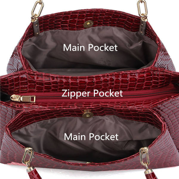 Large Capcity Of Crocodile Handbags