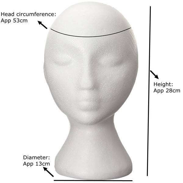  Foam Mannequin Head