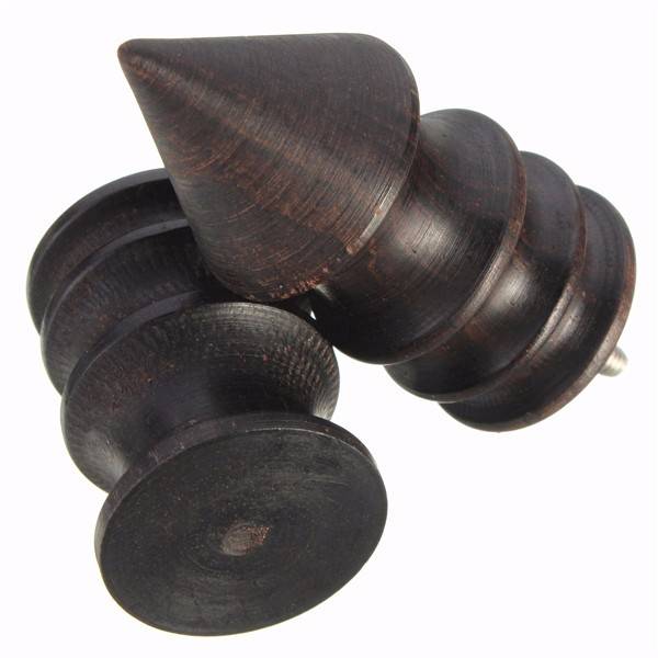 Pointed/Round Ebony Cocobolo Leather Burnisher
