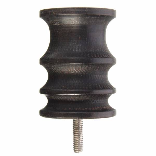 Pointed/Round Ebony Cocobolo Leather Burnisher