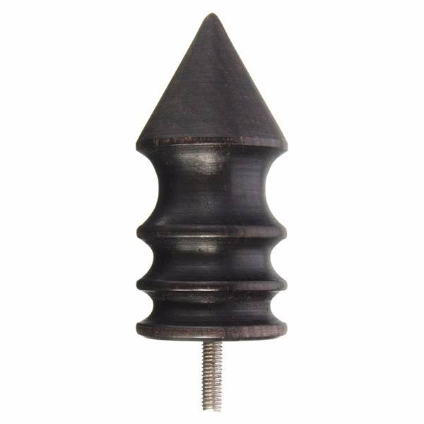 Pointed/Round Ebony Cocobolo Leather Burnisher