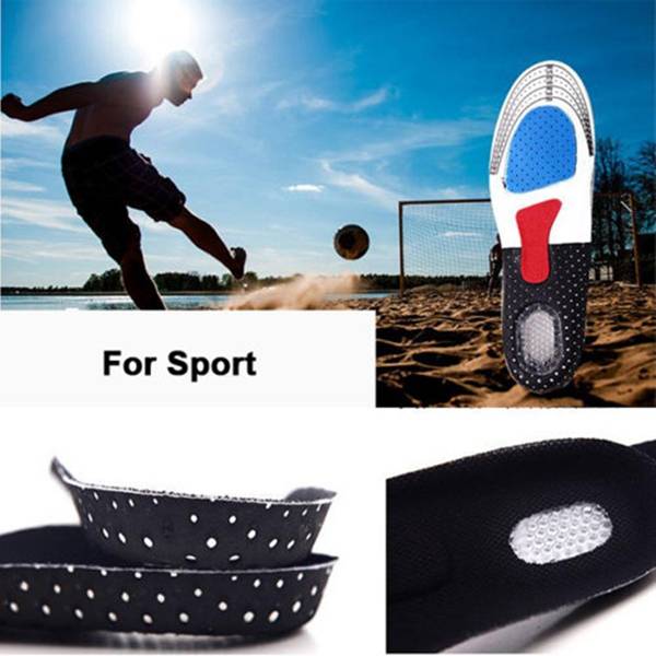 1 Pair Free Size Unisex Gel Orthotic Sport Shoe Pad Arch Support  Insoles Insert Cushion