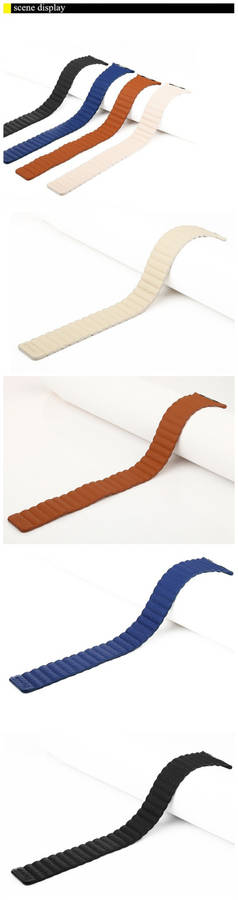 BASEUS Wrist WatchBand Strap Genuine Leather Loop Magnet Watch Band