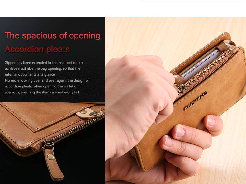 Floveme Universal Retro PU Separable Wallet Case Cover For Samsung Galaxy Note 5/S6 Edge Plus