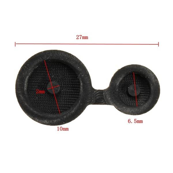 2 Button Key Fob Case Rubber Pad For Peugeot 106 206 306 405 406 SAXO XSARA