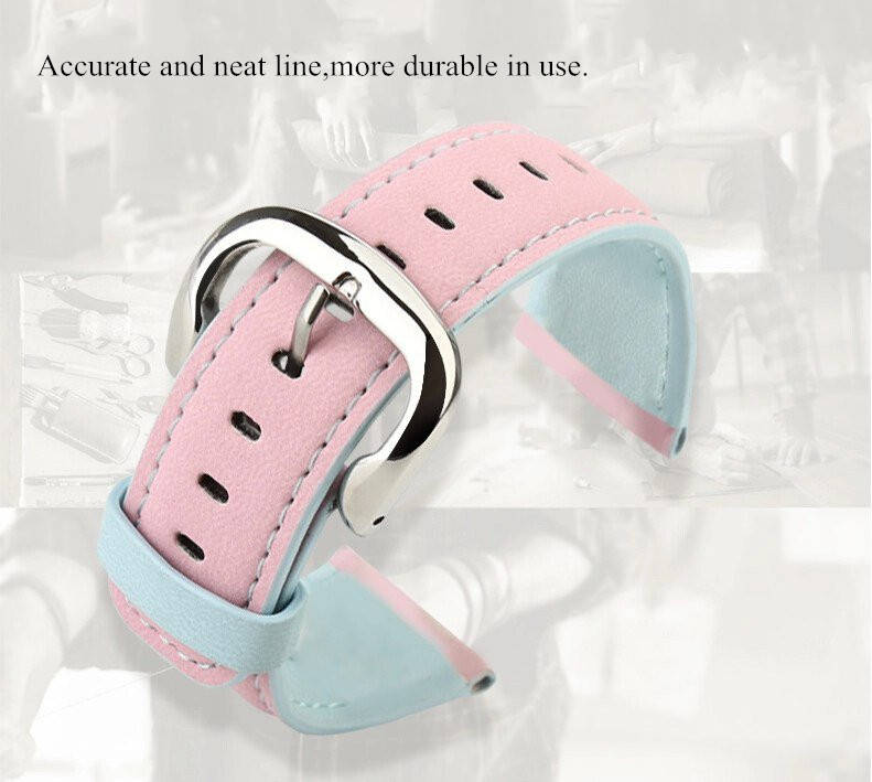  BASEUS Soft PU Leather Watchband Strap Steel Buckle Wristband