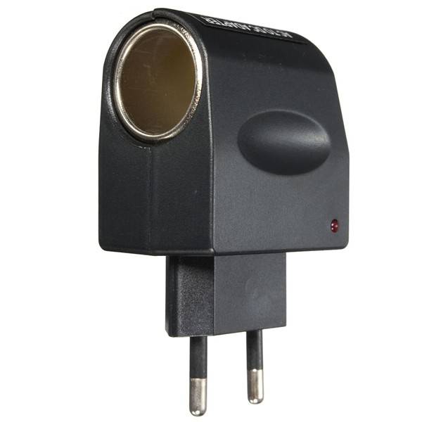Universal 220V AC Wall Power to 12V DC Car Cigarette Lighter Adapter Converter EU Plug