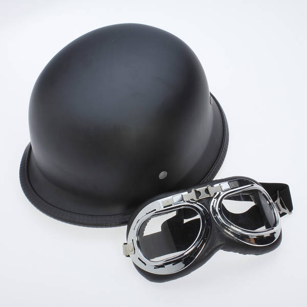 Motorcycle Half Helmet Chopper Cruiser Biker Matte