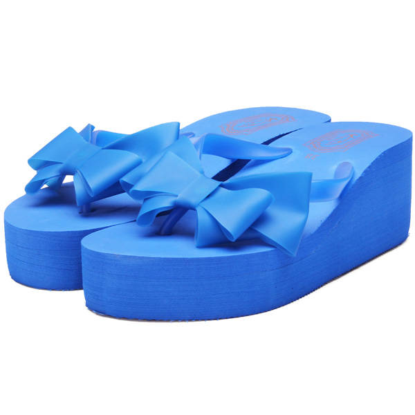 Thick Bottom Bowknot Flip-Flops