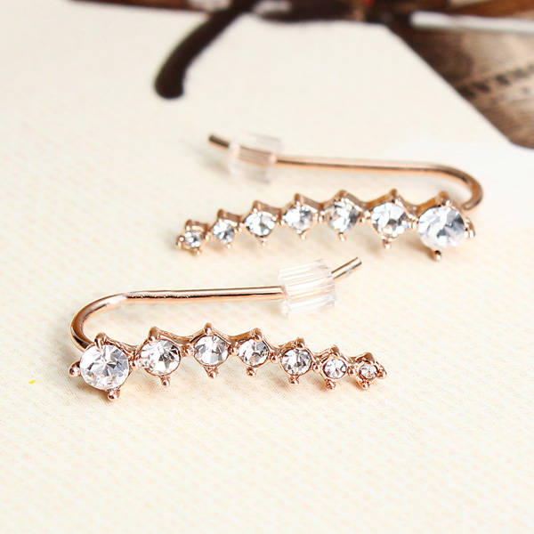 Italina Rhinestone Ear Cuff