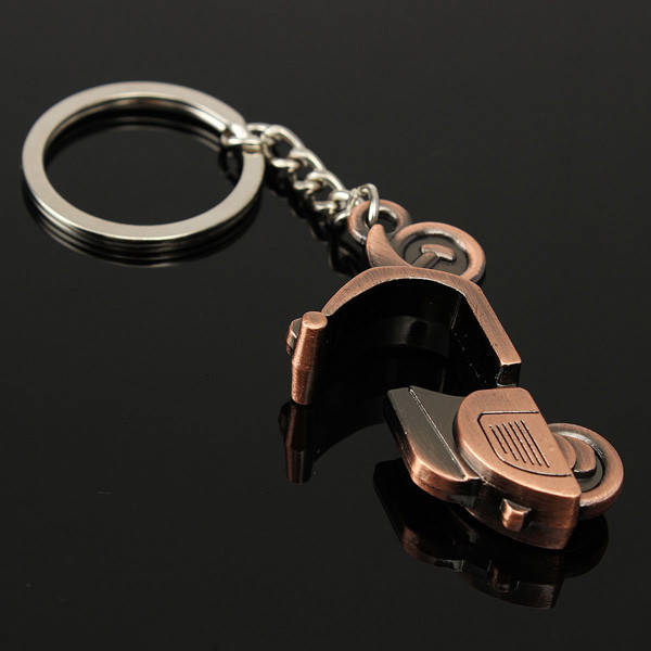 bronze scooter keychain pendant