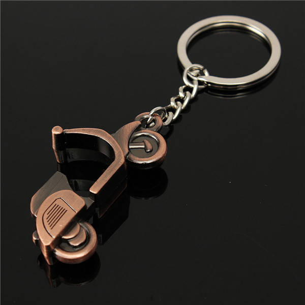 bronze keychain scooter keyring