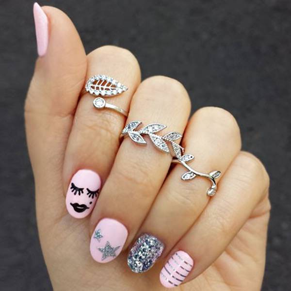 Leaf Three Piece Ring
