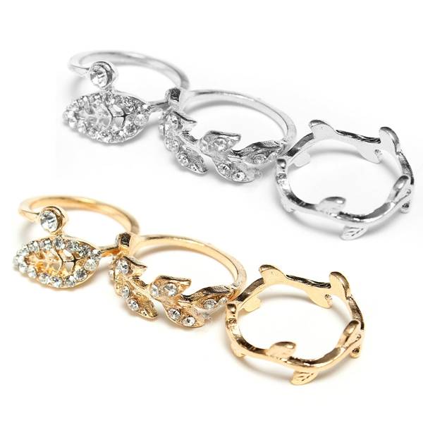 Leaf Three-Piece Ring