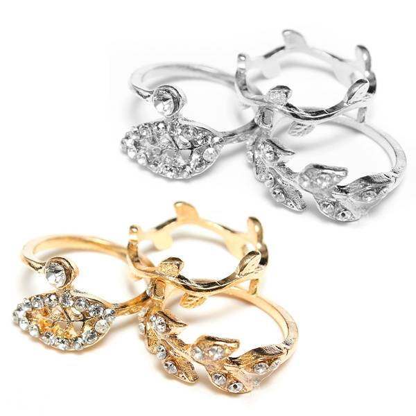 Leaf Three Piece Ring