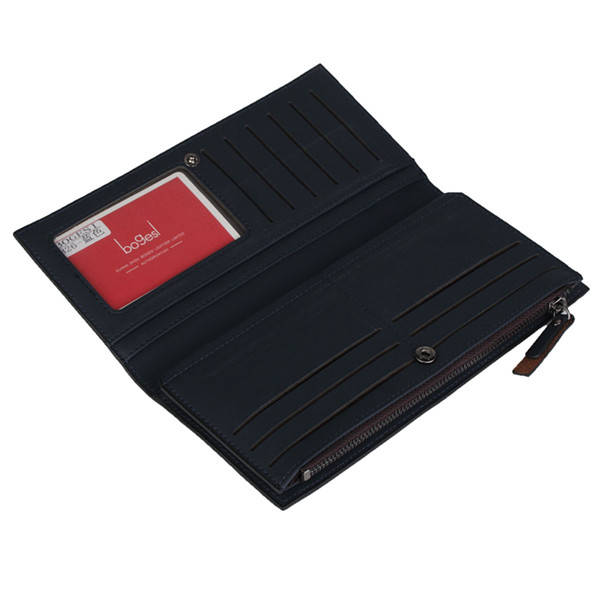 Business Men Bifold Long Clutch Wallet Purse Money Pockets Card Holder