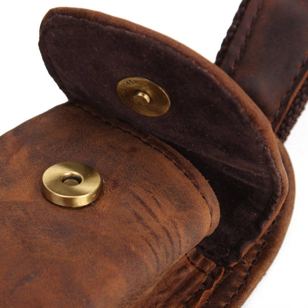 Vintage Retro Genuine Leather Cowhide Men Chest Bag Shoulder Bag