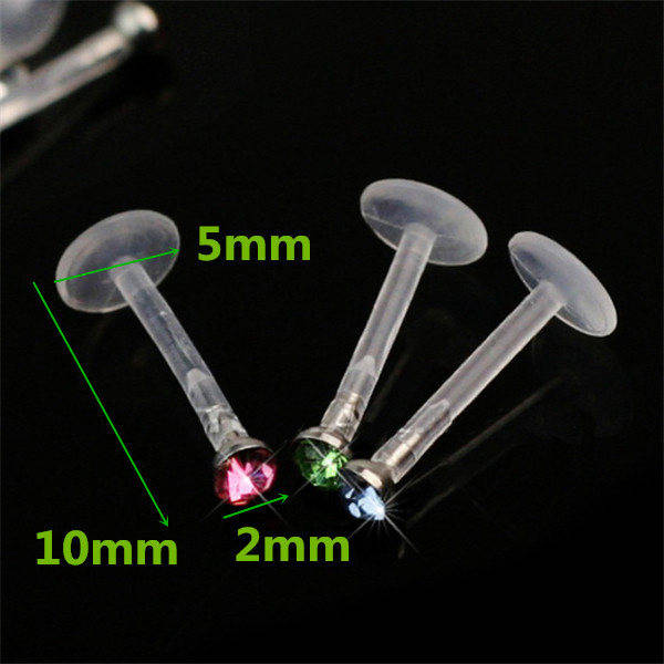 Crystal Lip Rings