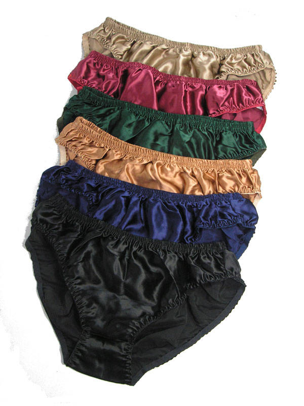 CHINESE SILK-LOT 6p PURE SILK MEN BIKINI BRIEFS SIZE  M28"-30")  FREE SHIPPING