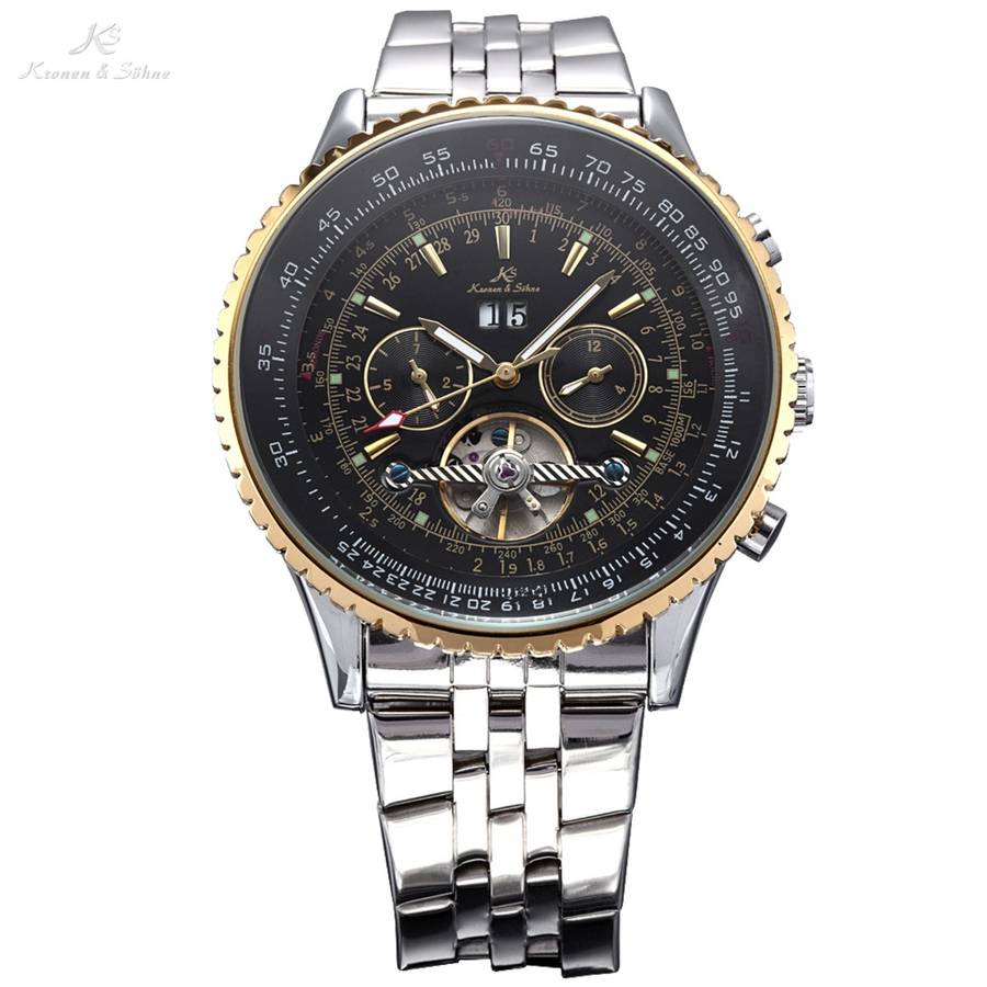 KRONEN & SOHNE Tourbillon Automatic Mechanical Watch BRAND NEW with box and papers