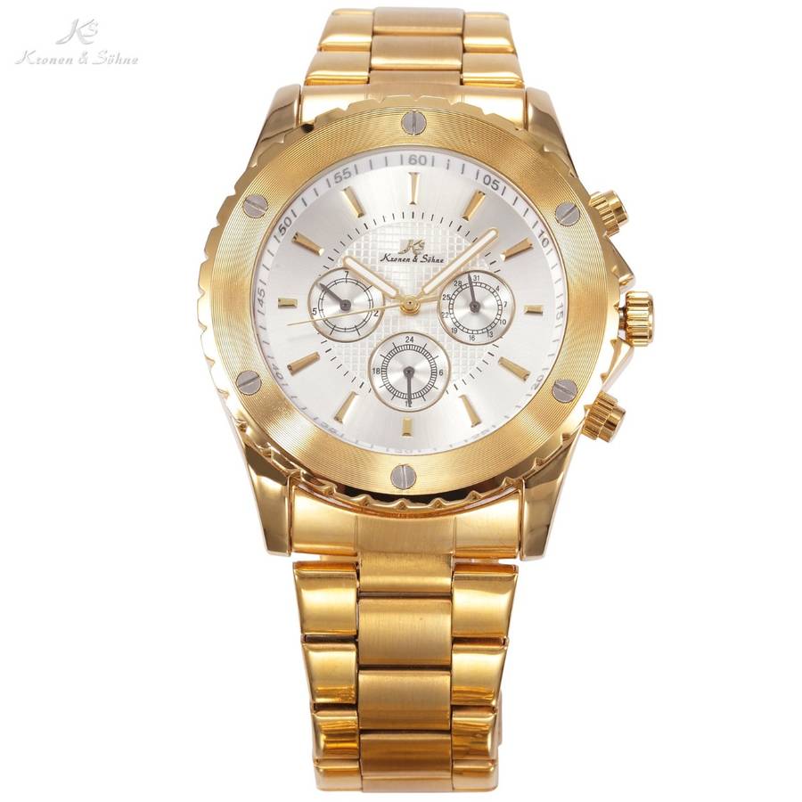 ends @ 1:30pm!! KRONEN & SOHNE Luxury LOKI Imperial Voyager Chronograph Automatic Watch BRAND NEW