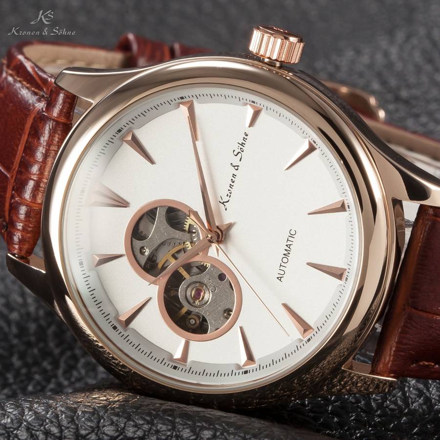 KRONEN & SOHNE Navigator JULES VERNE TOURBILLON Voyager AUTOMATIC Watch NEW w/ BOX AND PAPERS
