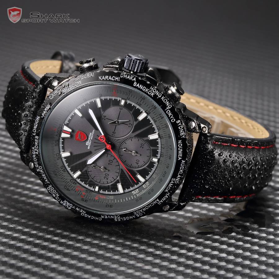 SHARK Worldtimer 1/20sec Chronograph Watch Brand New W/ BOX, PAPERS, LOADED!!