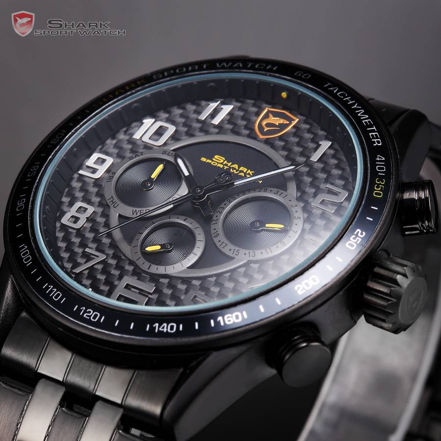 brand new SHARK F1 BLACKNOSE CHRONOGRAPH WATCH BRAND NEW W/ BOX, PAPERS, LOADED!!