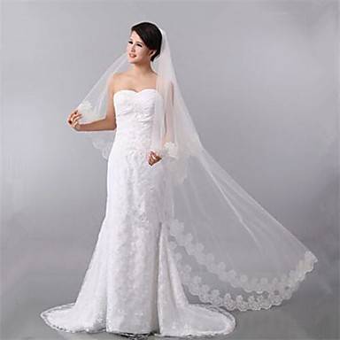 DISCOUNTED!!VEIL AND GARTER COMBO!!!! WHITE WEDDING BRIDE'S VEIL CATHEDRAL  VEIL - APPROX 1.7 METRES