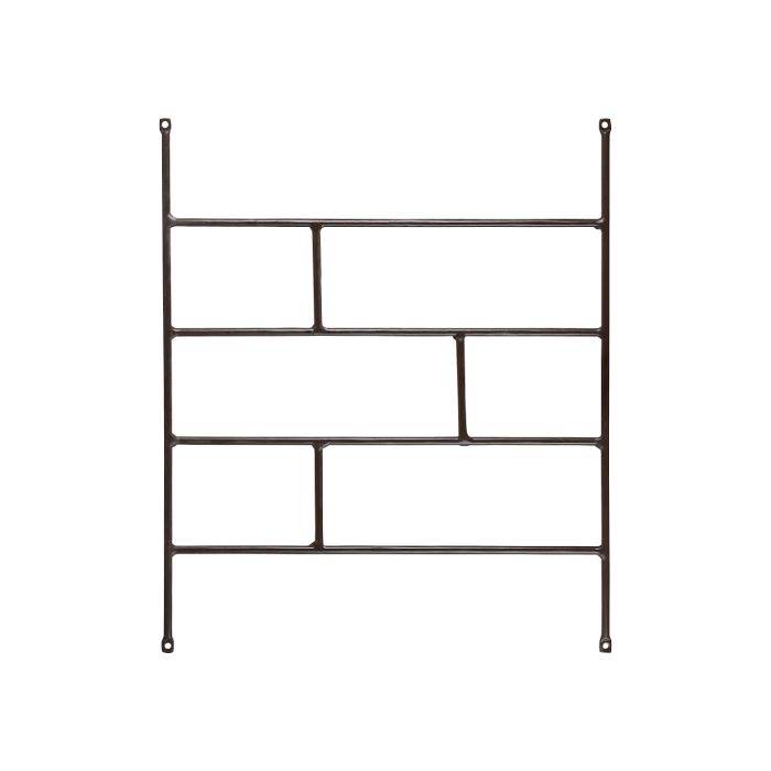 Xpanda Bronze Brick Design Wooden Window Burglar Bars- 530mm x 1000mm