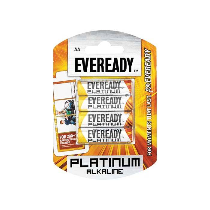 Eveready Platinum AA Batteries - 4 Pack