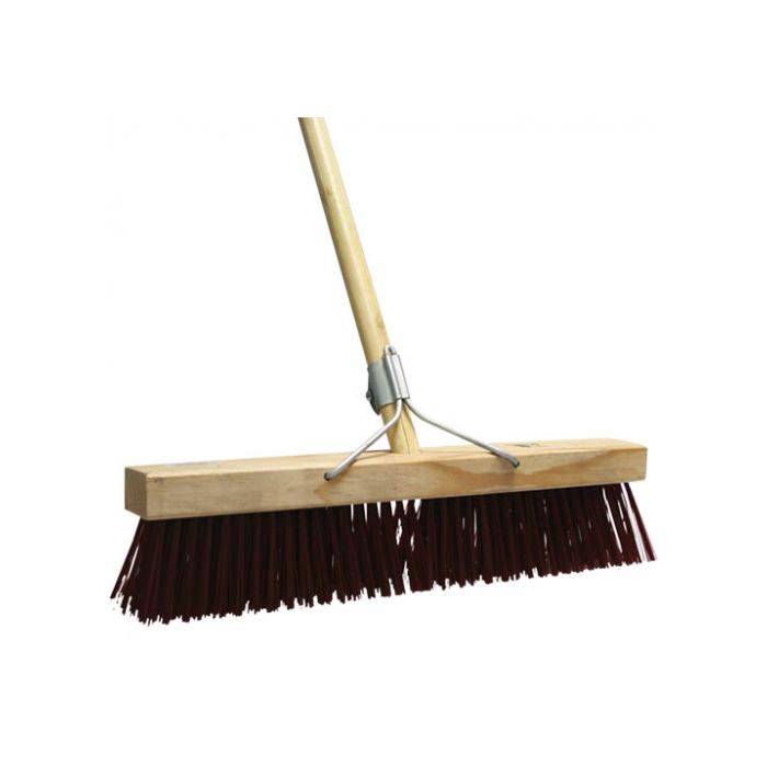 Academy Brushware Wooden Handle Hard Platform Broom 460mm