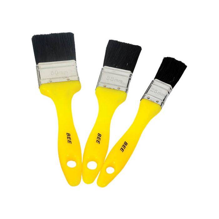Academy Brushware Bee 3 Piece Paint Brush Set - 25/38/50mm