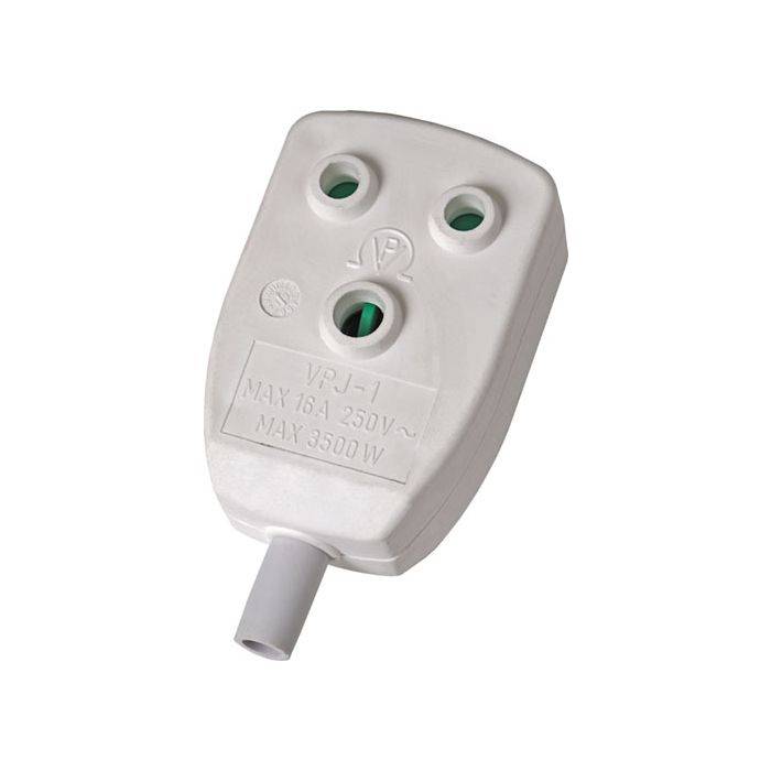White PVC Double Janus Coupler
