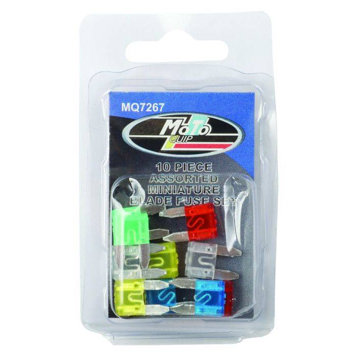 Moto Quip 10 Piece Miniature Blade Fuses