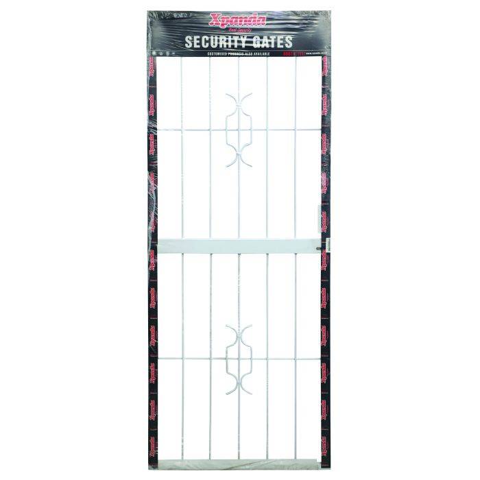 Xpanda White Homestyle Security Gate With 7-Lever Lock 770 x 1950mm