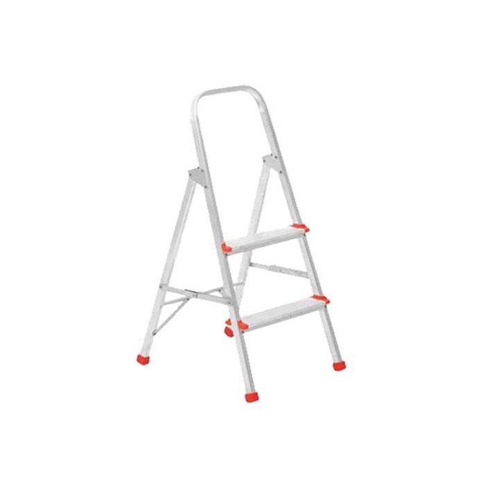 Castor & Ladder Aluminium 2-Step Ladder