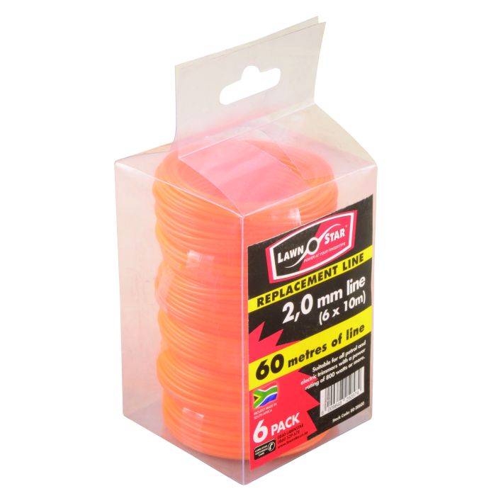 Lawn Star Nylon Trim Line 2mm - 6 Pack