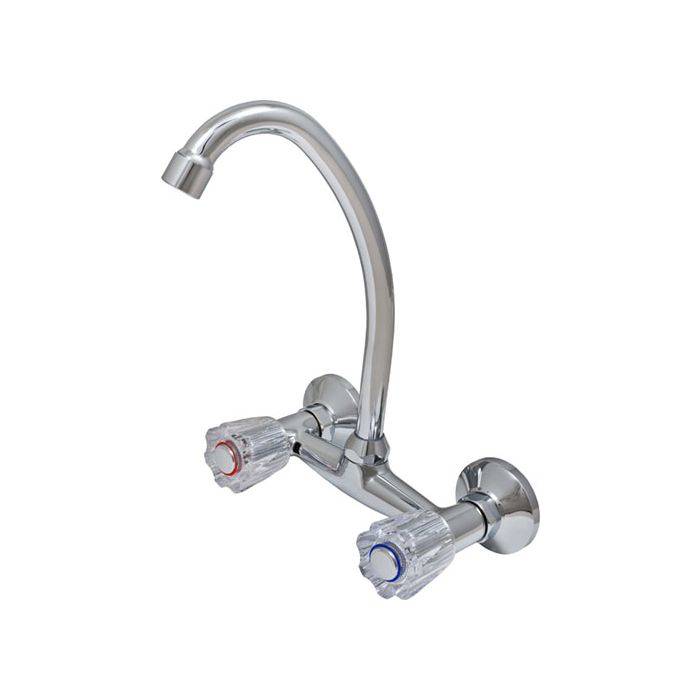Icon Red Chrome Plated Aries Sink Mixer