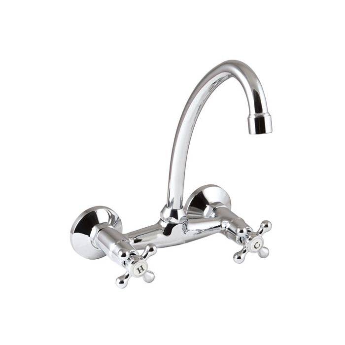 Icon Red Chrome Plated Victory Sink Mixer V5