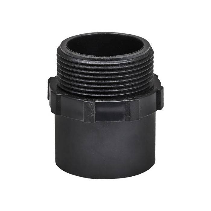 Black PVC Pool No.16 Adaptor M/M 1.5" x 50mm
