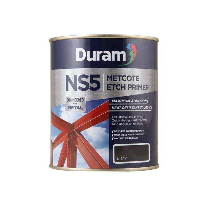 Duram NS5 Metcote Etch Primer Black 1L