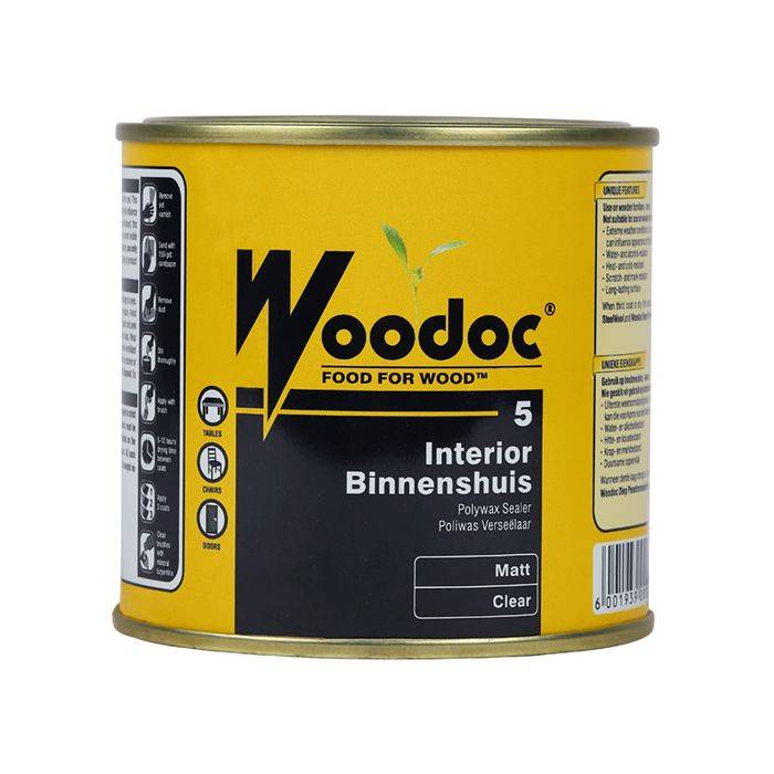 Woodoc 5 Interior Matt Polywax Sealer Clear 500ml
